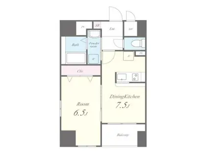 PAYSAGE BUNKYO(1LDK/8階)の間取り写真