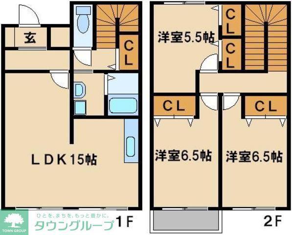 セピアコート(3LDK/1階)の間取り写真