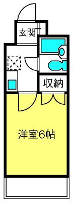 エミネントプラザ(1K/1階)の間取り写真