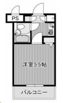 クリオ本郷台壱番館(ワンルーム/2階)の間取り写真