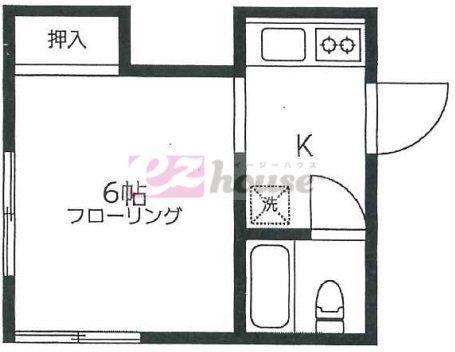 ヤマト館(1K/1階)の間取り写真