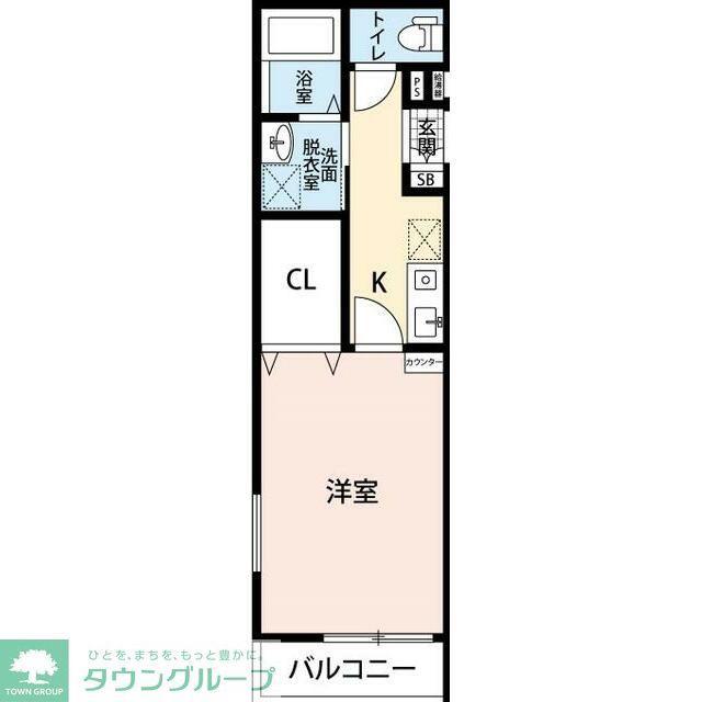 VISTIA(1K/1階)の間取り写真