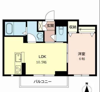 ベルフォーレ王子(1LDK/3階)の間取り写真