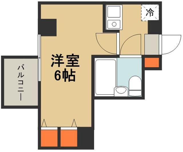 パルスクエア西川口(1K/7階)の間取り写真