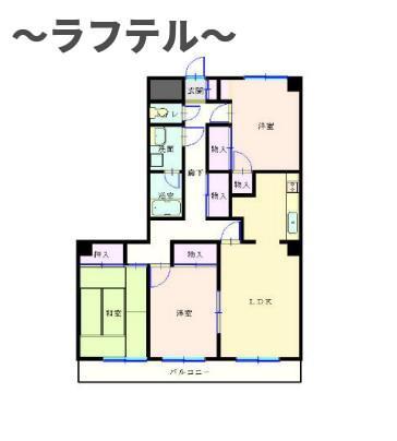 ベルウッドプラザ(3LDK/3階)の間取り写真