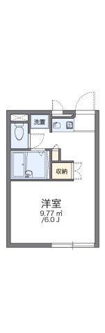 レオパレスフェリーチェ(1K/1階)の間取り写真
