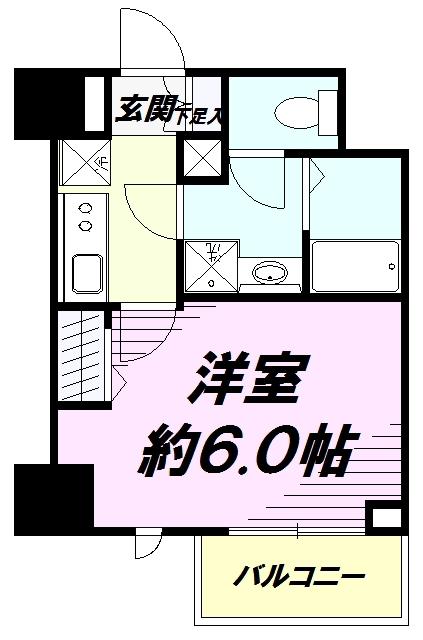 NSTAGE豊田(1K/6階)の間取り写真