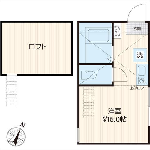 VERSANTE YOKOHAMA(ワンルーム/2階)の間取り写真