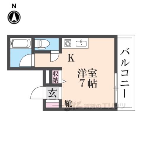 阪本マンション(1K/2階)の間取り写真