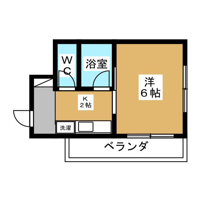 フジマンションボヌール(1K/3階)の間取り写真