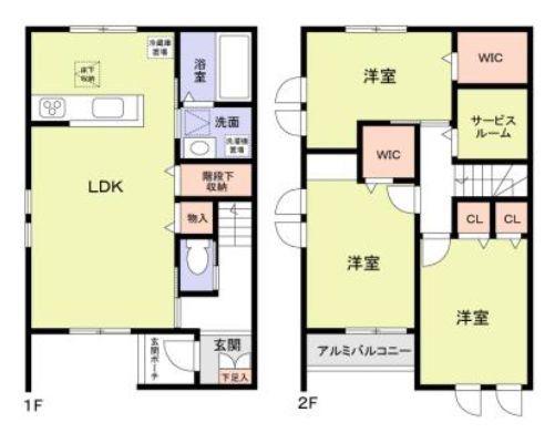 パールグレイス(3SLDK/1階)の間取り写真