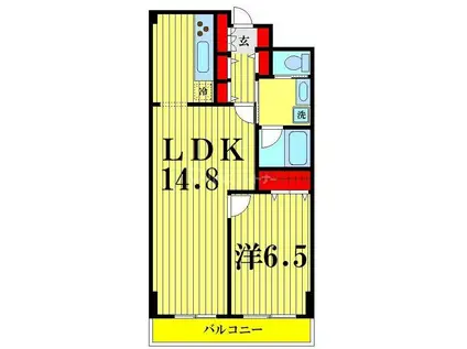 イーストコア曳舟 一番館(1LDK/7階)の間取り写真