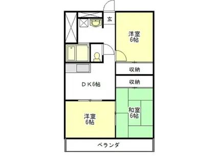 メゾンレオ(3DK/3階)の間取り写真