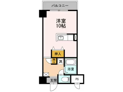 メセナ西条(ワンルーム/5階)の間取り写真