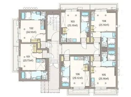 YS PRECIOUS9(ワンルーム/1階)の間取り写真