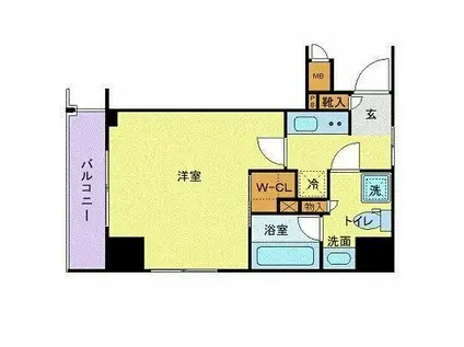 オルタナ銀座(1K/5階)の間取り写真