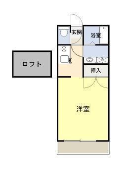 ルミネンス本郷III(1K/1階)の間取り写真