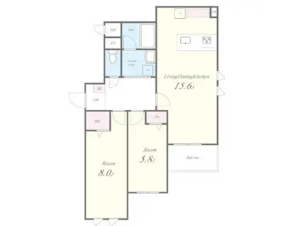 シュタット練馬春日町(2LDK/1階)の間取り写真