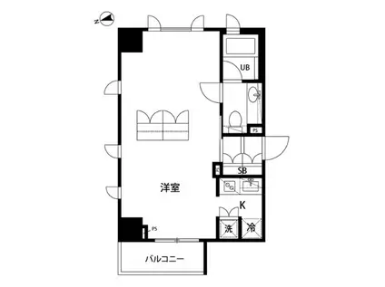 セントラル銀座(1K/7階)の間取り写真