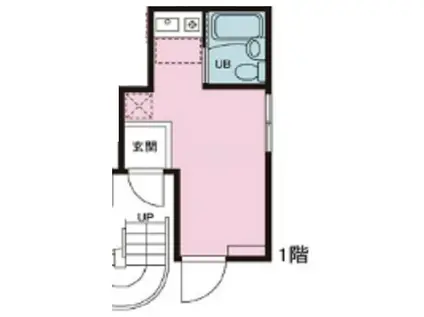 コスモ蒲田(ワンルーム/1階)の間取り写真