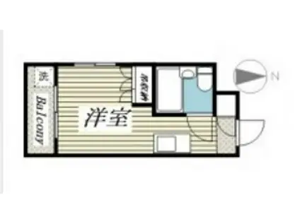 メゾン・ド・ラビヤル(ワンルーム/3階)の間取り写真