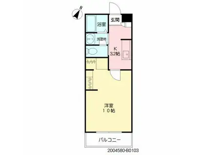 グランピア水上(1K/1階)の間取り写真