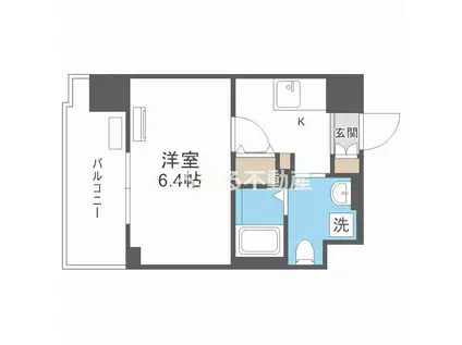 レジュールアッシュURBAN BAY(1K/7階)の間取り写真