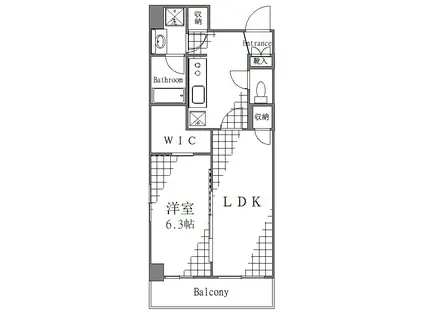 日神デュオステージ本所吾妻橋(1LDK/8階)の間取り写真