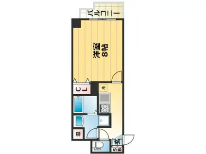 アドバンス三宮Ⅱライズ(1K/5階)の間取り写真