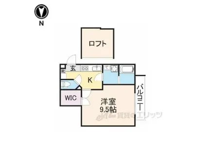 メイプルメゾン富雄北(1K/1階)の間取り写真