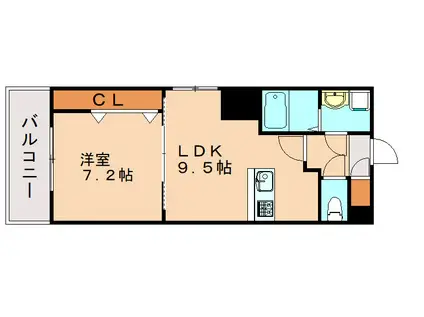 リファレンス東公園(1LDK/10階)の間取り写真