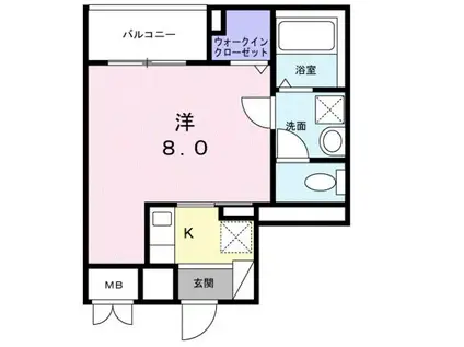 ジョリエメゾン千石(1K/2階)の間取り写真