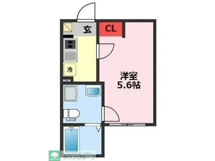 COZY NOOK(1K/2階)の間取り写真