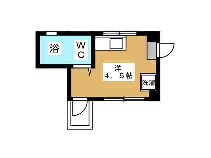 アーバンスクエア(ワンルーム/4階)の間取り写真