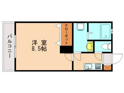 F&A松香台(1K/1階)の間取り写真