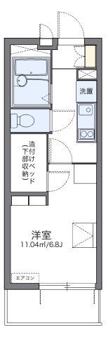 レオパレスアーク姫島(1K/3階)の間取り写真