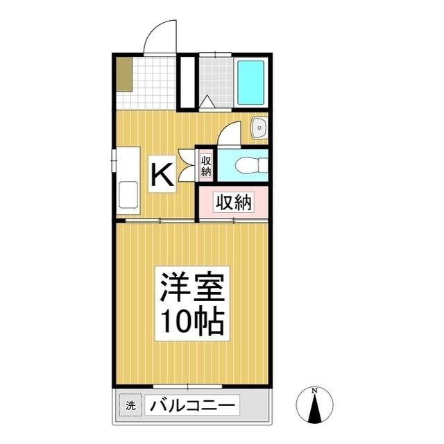 コーポAI(1K/2階)の間取り写真