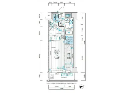 パレステージ杉並松庵(1LDK/3階)の間取り写真