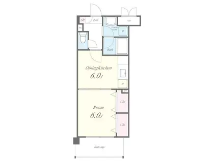 ユートピア・プラネシア(1DK/3階)の間取り写真