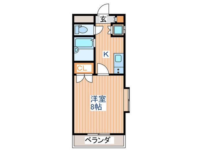 ハイグレース泉崎(1K/5階)の間取り写真