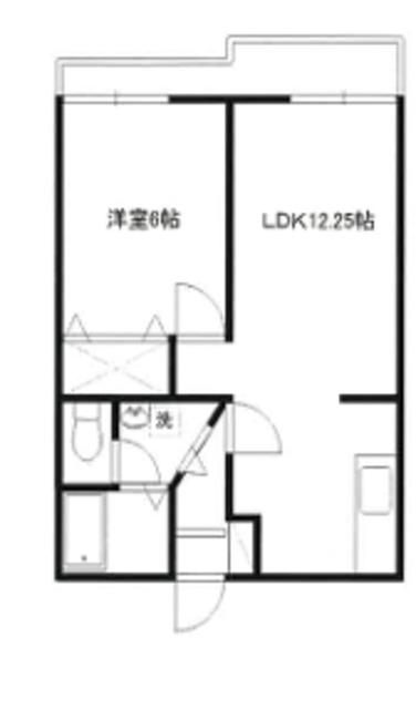 プチフローラ(1LDK/2階)の間取り写真