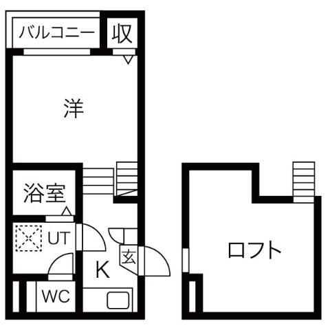 BELLE DEMEURE(1K/1階)の間取り写真