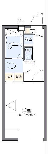 レオパレスアンティーム(1K/2階)の間取り写真