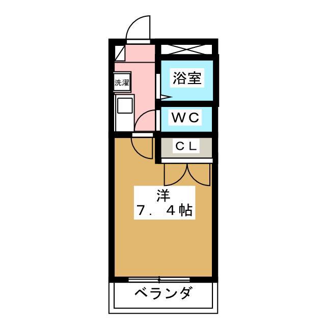 LARK(1K/3階)の間取り写真