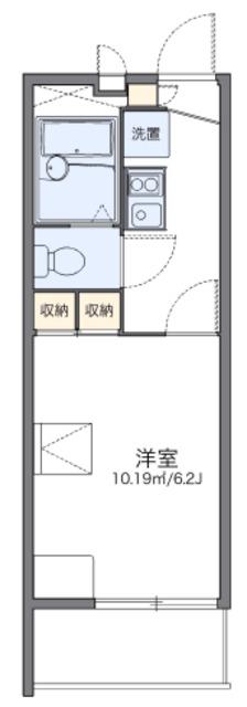 レオパレスバリオクラーロ(1K/2階)の間取り写真