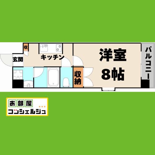 シティライフ池下駅前(1K/5階)の間取り写真