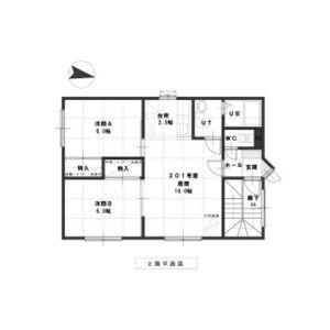 ルミエールN15(2LDK/2階)の間取り写真