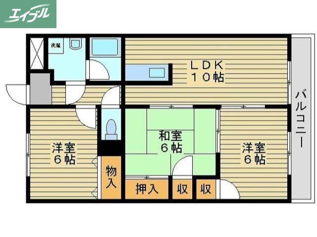 ラ・パセーラ(3LDK/1階)の間取り写真