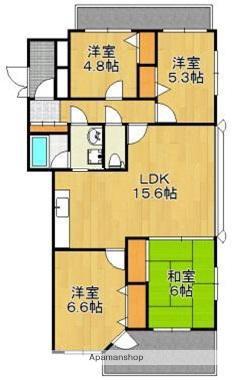 SPRING COURT南室見(4LDK/3階)の間取り写真