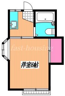 ハイツプリムラ(1K/1階)の間取り写真